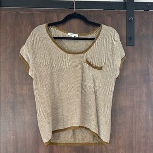 Striped Brown Women's Top
